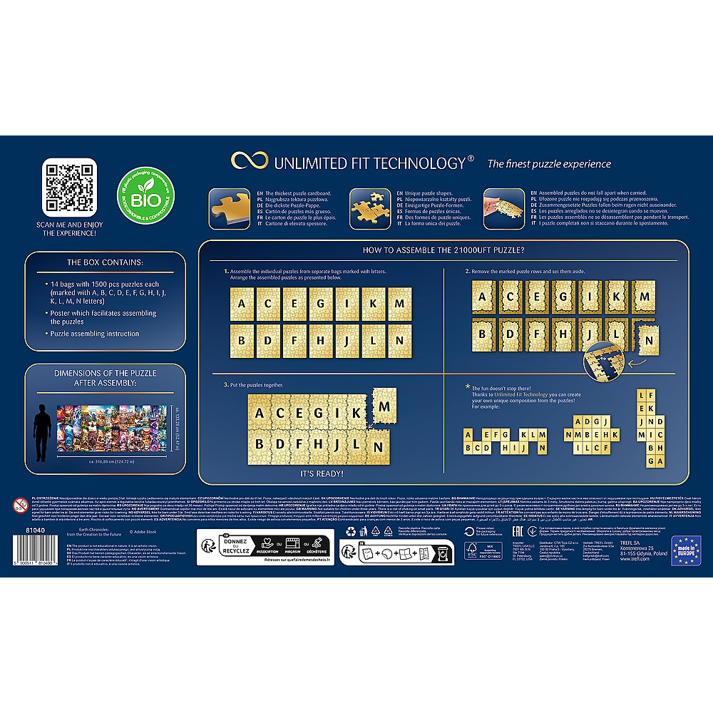 Puzzle trefl uft  21000 cronici pamantesti de la creatie la viitor