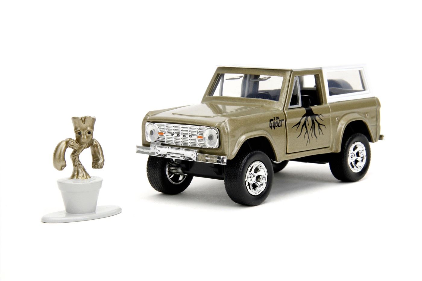 Jada marvel set masinuta metalica ford bronco si figurina groot