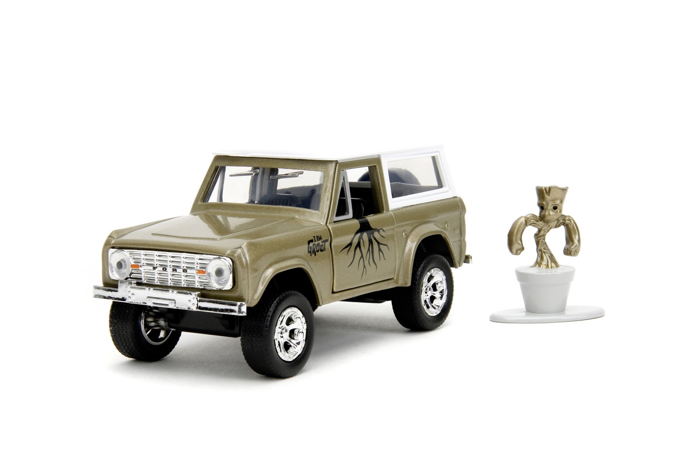 Jada marvel set masinuta metalica ford bronco si figurina groot