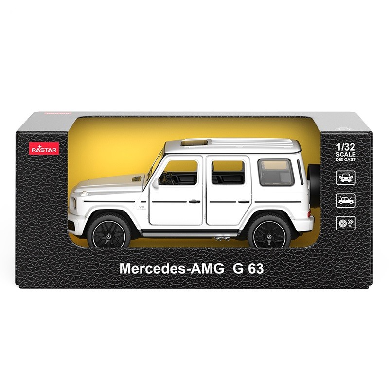 Masinuta metalica merceded benz amg g63 alb scara 1 la 32