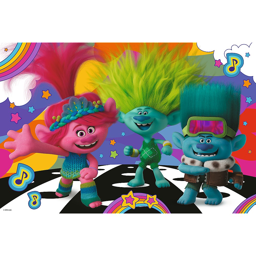 Puzzle trefl 100 trolls minunata lume a trolilor