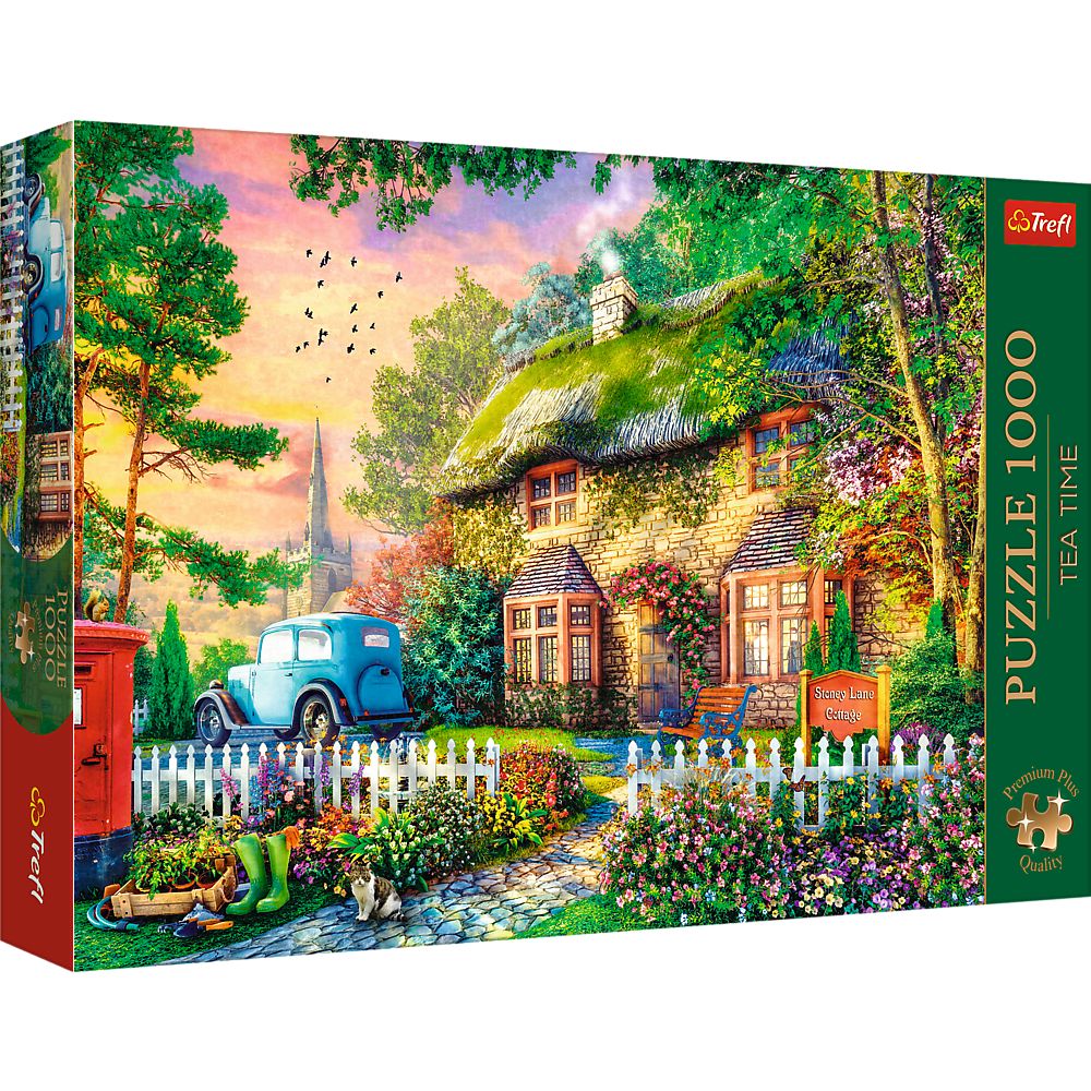 Puzzle trefl 1000 premium plus tea time casuta stoney lane