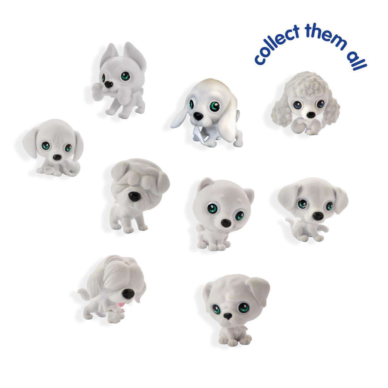 Set de carioci cu aerograf si 3 catei surpriza