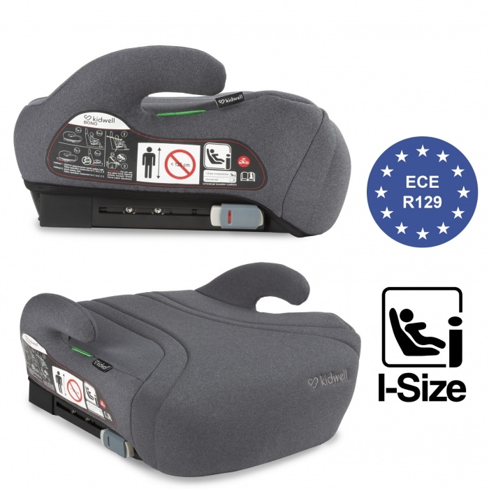 Inaltator auto cu isofix 125-150 cm kidwell bono gray