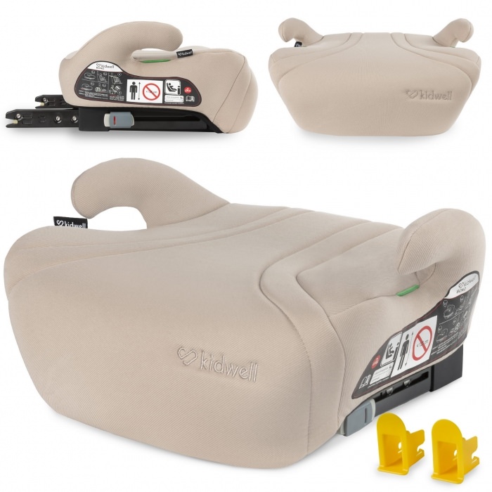 Inaltator auto cu isofix pentru copii 125-150 cm kidwell bono - beige