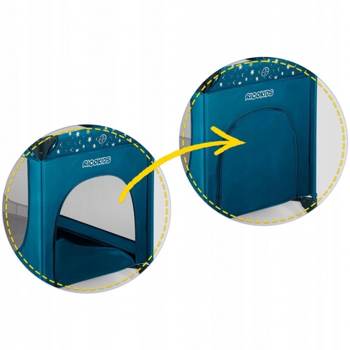 Patut pliabil 125 x 65 x 78 cm ricokids rk-240 - bleumarin
