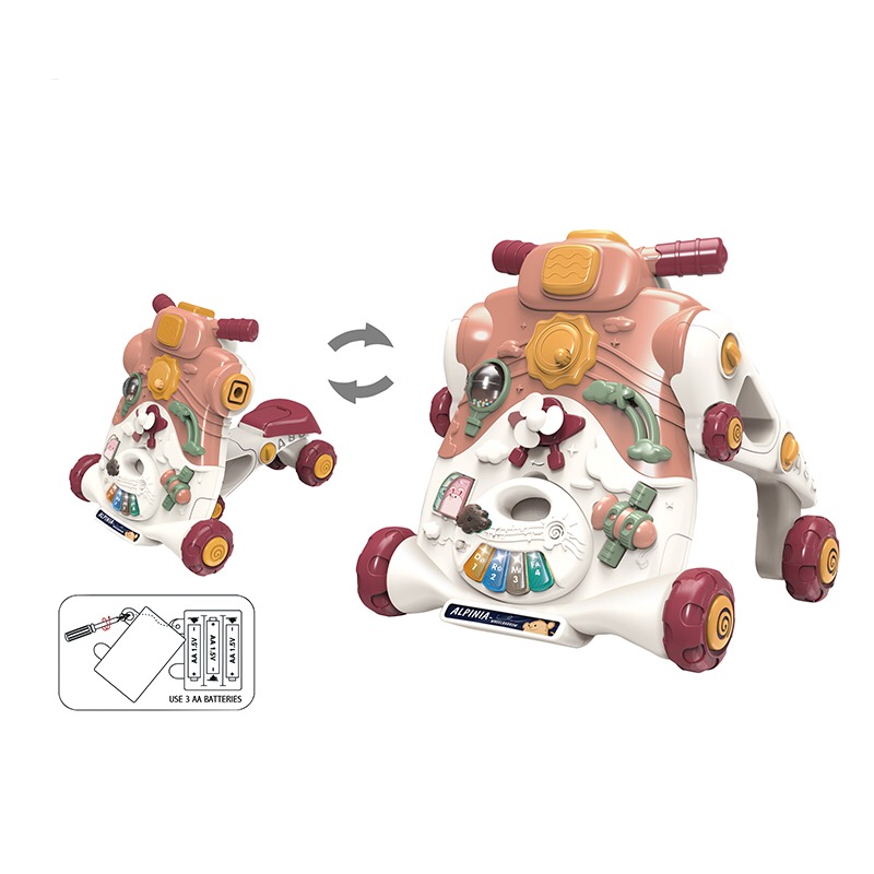 Antepremergator 2 in 1 convertibil, cu lumini si sunete Alpinia Maro