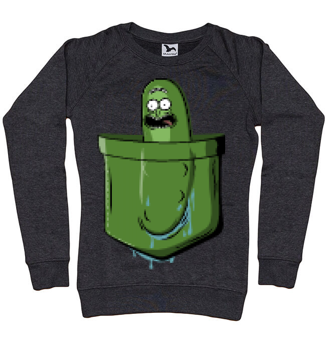 Bluza adler dama pocket pickle negru melanj