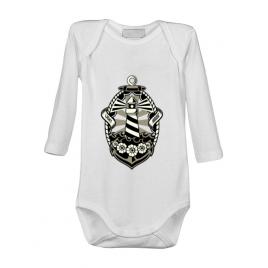 Baby body lighthouse alb