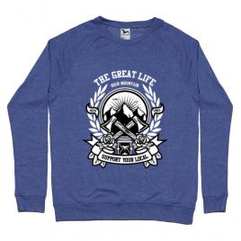 Bluza adler barbat axe albastru melanj