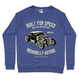 Bluza adler barbat built for speed albastru melanj