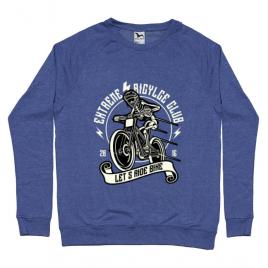 Bluza adler barbat lets ride bike albastru melanj