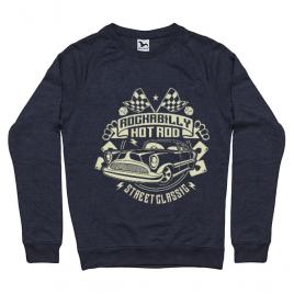 Bluza adler barbat rockabilly hotrod denim inchis