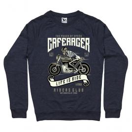 Bluza adler barbat speed of caferacer denim inchis