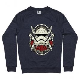 Bluza adler barbat sugar skull trooper denim inchis