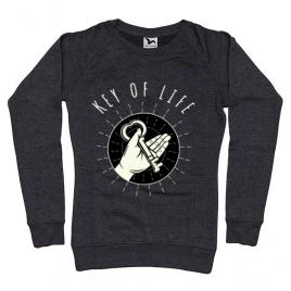 Bluza adler dama key of life negru melanj