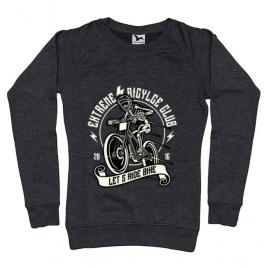 Bluza adler dama lets ride bike negru melanj