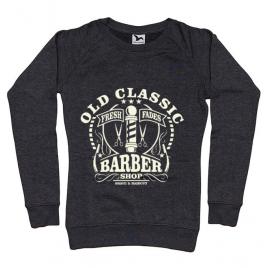 Bluza adler dama old classic barber negru melanj