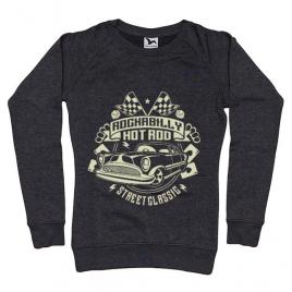 Bluza adler dama rockabilly hotrod negru melanj