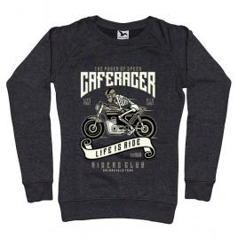 Bluza adler dama speed of caferacer negru melanj