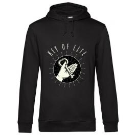 Hoodie barbat cu gluga key of life negru
