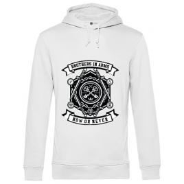 Hoodie barbat cu gluga keys alb