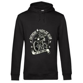 Hoodie barbat cu gluga lets ride bike negru