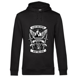 Hoodie barbat cu gluga torch negru
