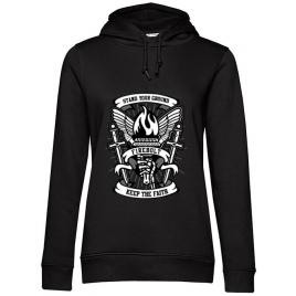 Hoodie dama cu gluga torch negru