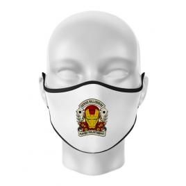 Masca personalizata reutilizabila genius billionaire alb