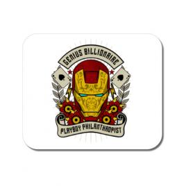 Mousepad personalizat genius billionaire alb