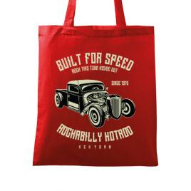 Sacosa din panza built for speed rosu