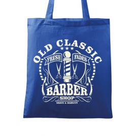 Sacosa din panza old classic barber albastru regal