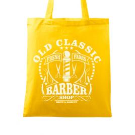 Sacosa din panza old classic barber galben