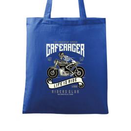 Sacosa din panza speed of caferacer albastru regal