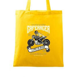 Sacosa din panza speed of caferacer galben