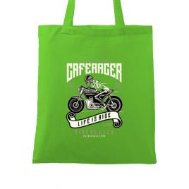 Sacosa din panza speed of caferacer verde mar