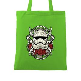 Sacosa din panza sugar skull trooper verde mar