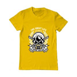 Tricou adler barbat axe galben