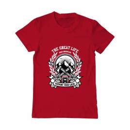 Tricou adler barbat axe rosu