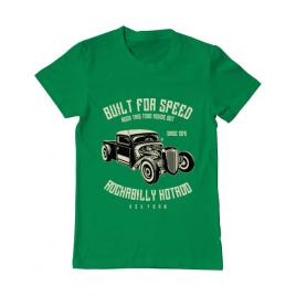Tricou adler barbat built for speed verde mediu