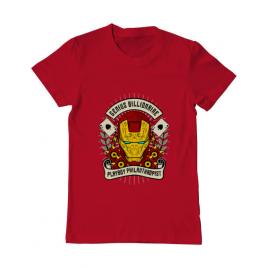 Tricou adler barbat genius billionaire rosu