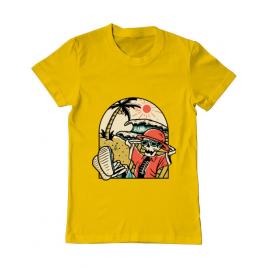 Tricou adler barbat have a break galben