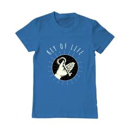 Tricou adler barbat key of life albastru azuriu