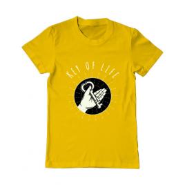 Tricou adler barbat key of life galben