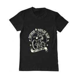 Tricou adler barbat lets ride bike negru