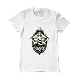 Tricou adler barbat lighthouse alb