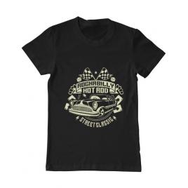 Tricou adler barbat rockabilly hotrod negru
