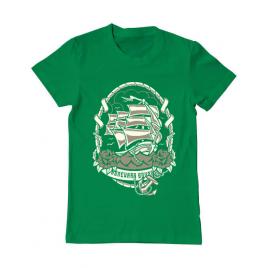 Tricou adler barbat ship verde mediu