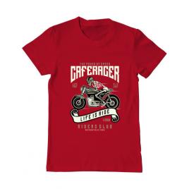 Tricou adler barbat speed of caferacer rosu